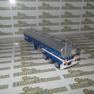 Highway Replicas - 1/64 Scale - #12009 Tanker Road Train in Blue & White Diecast Model Replica
