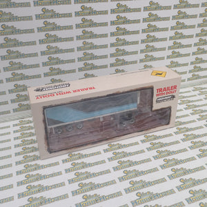 Highway Replicas 12995 - 1/64 Scale Trailer with Dolly Blue with Cyan Stripes Diecast Model Replica