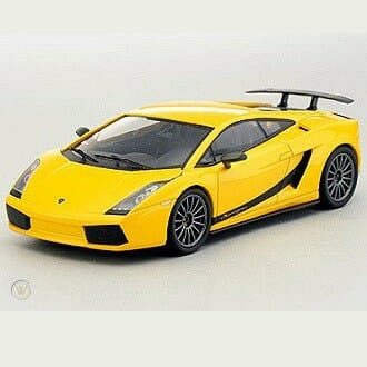 Kyosho - 1/43 Scale - Lamborghini Gallardo Superleggera Arancio Borealis in Yellow Diecast Scale Model Replica