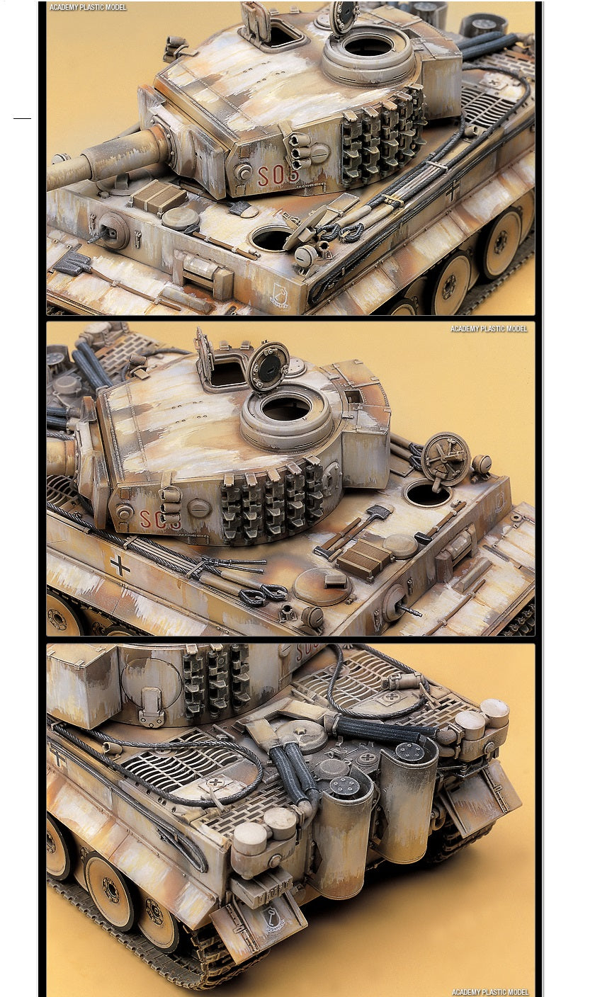 Academy 13264 - 1/35 Scale TIGER-I WWII TANK "EARLY-EXTERIOR MODEL"
