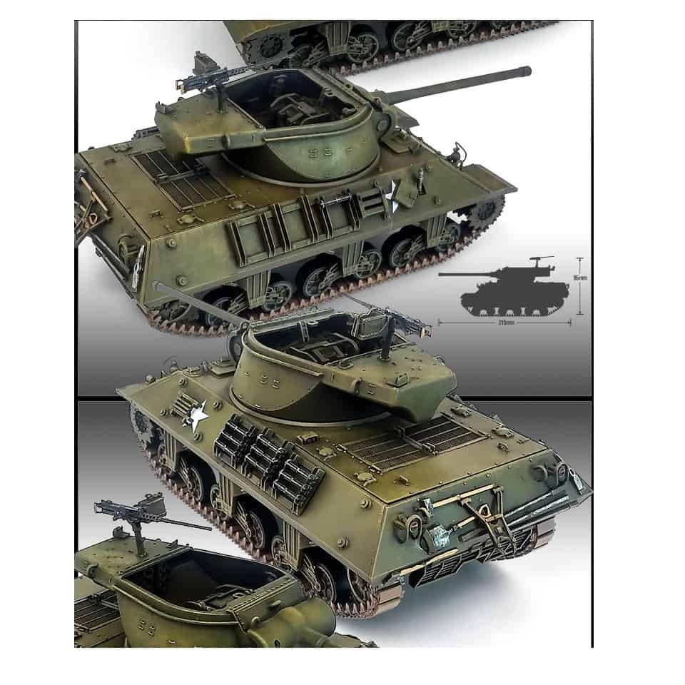 Academy - 1/35 Scale M36/M36B2 "Battle of the Bulge" Plastic Model Kit