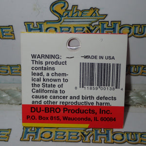 Dubro 138 - 3/32" Plated Brass Dura-Collars Complete with Allen Wrench