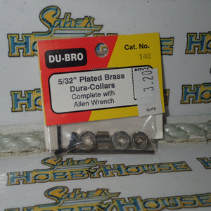 Dubro 140 - 5/32" Plate Brass Dura-Collars
