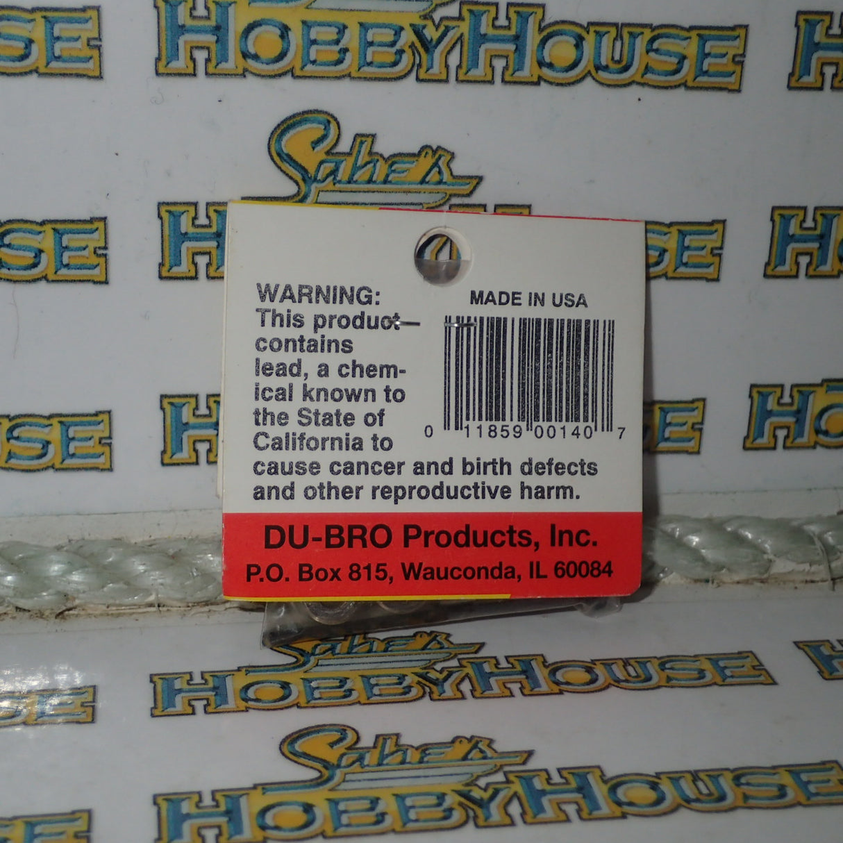 Dubro 140 - 5/32" Plate Brass Dura-Collars