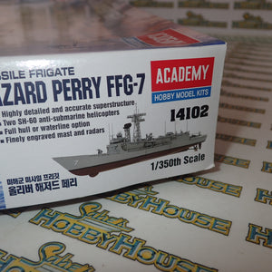 Academy ACA-14102 - 1/350 Scale - USS Oliver Hazard Perry FFG-7 U.S. Navy Guided Missile Frigate Plastic Model Kit With Australian Decals