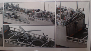 Academy ACA-14102 - 1/350 Scale - USS Oliver Hazard Perry FFG-7 U.S. Navy Guided Missile Frigate Plastic Model Kit With Australian Decals