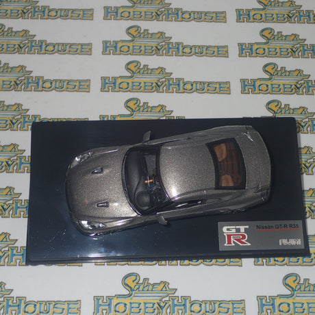 Fujimi 152158 - 1/43 Scale - Nissan GTR in Grey (LHD) Diecast Scale Model Replica