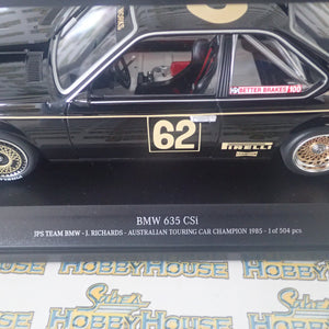 Minichamps 155 852562 - 1/18 Scale bmw 635 csI JPS Team BMW J Richards ATCC 1985 Limited to only 504 Pcs