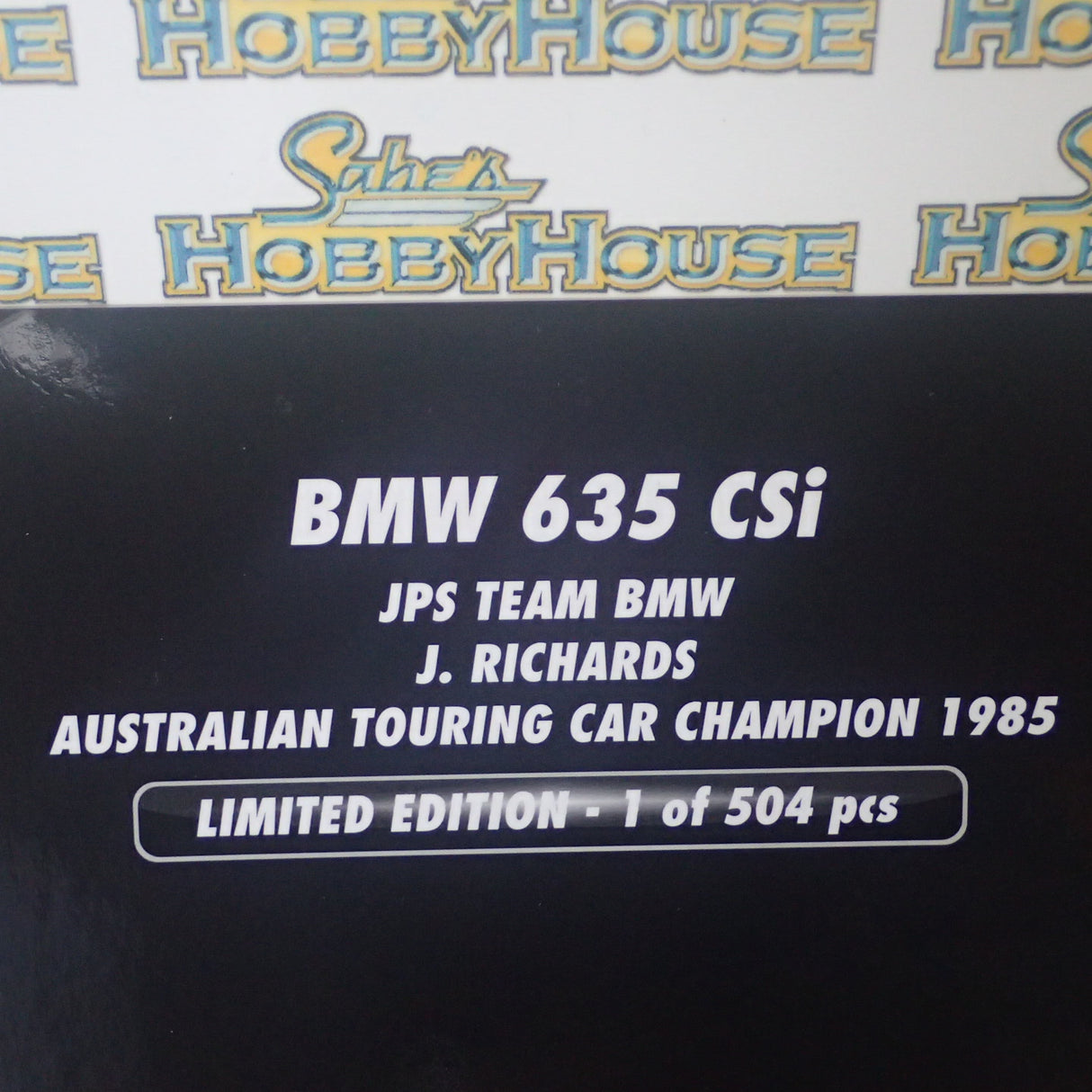 Minichamps 155 852562 - 1/18 Scale bmw 635 csI JPS Team BMW J Richards ATCC 1985 Limited to only 504 Pcs