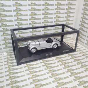 Minichamps 155 025030 - 1/18 Scale - 1936 BMW 328 in Silver Diecast Scale Model Replica