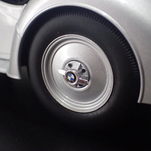Minichamps 155 025030 - 1/18 Scale - 1936 BMW 328 in Silver Diecast Scale Model Replica