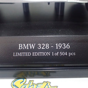 Minichamps 155 025030 - 1/18 Scale - 1936 BMW 328 in Silver Diecast Scale Model Replica