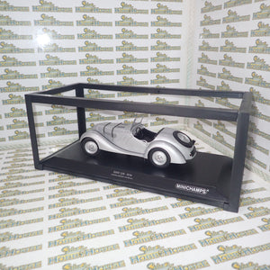 Minichamps 155 025030 - 1/18 Scale - 1936 BMW 328 in Silver Diecast Scale Model Replica