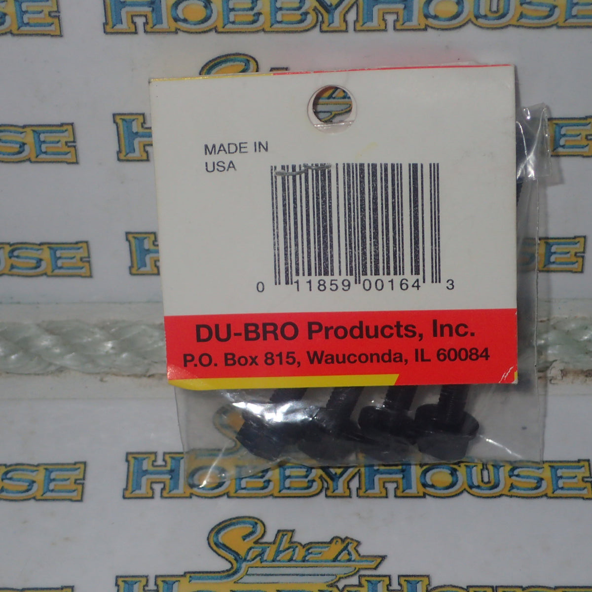 Dubro 164 - 10-32 x 2" Nylon Wing Bolts
