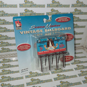 Scene Master HO Scale Vintage Billboard "Chocolate Flavored Fudge Stix"