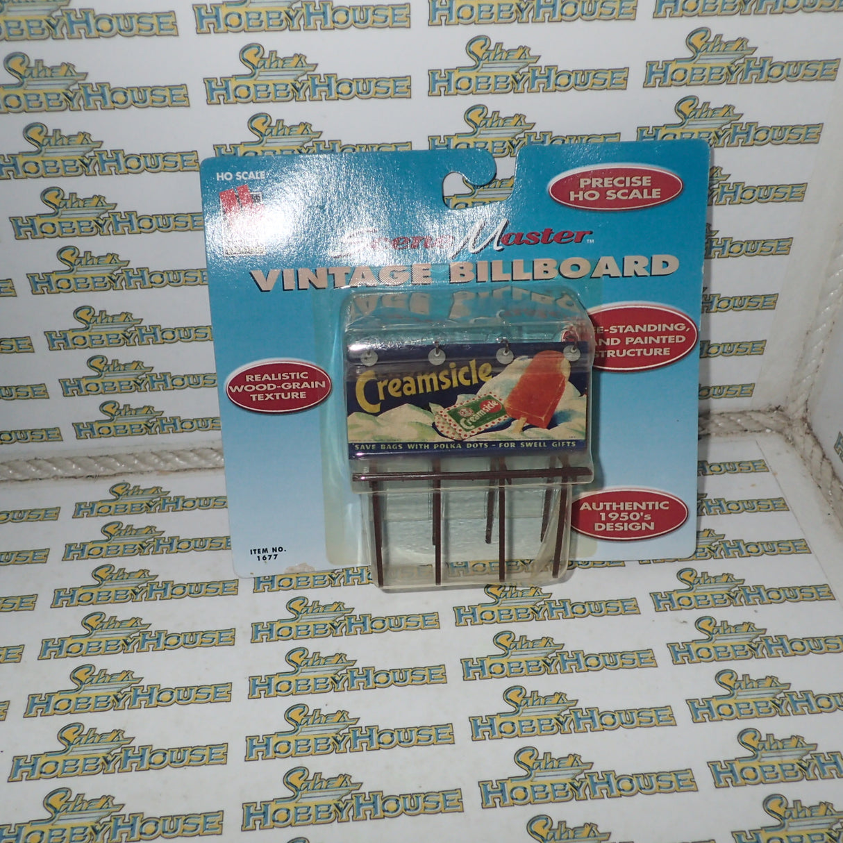 Scene Master HO Scale Vintage Billboard "Creamsicle"