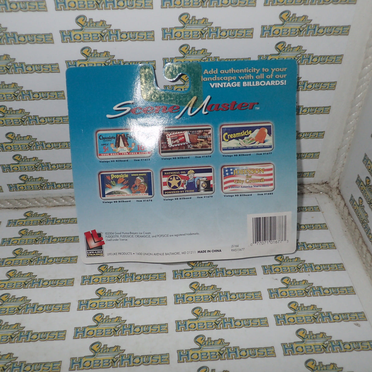 Scene Master HO Scale Vintage Billboard "Creamsicle"