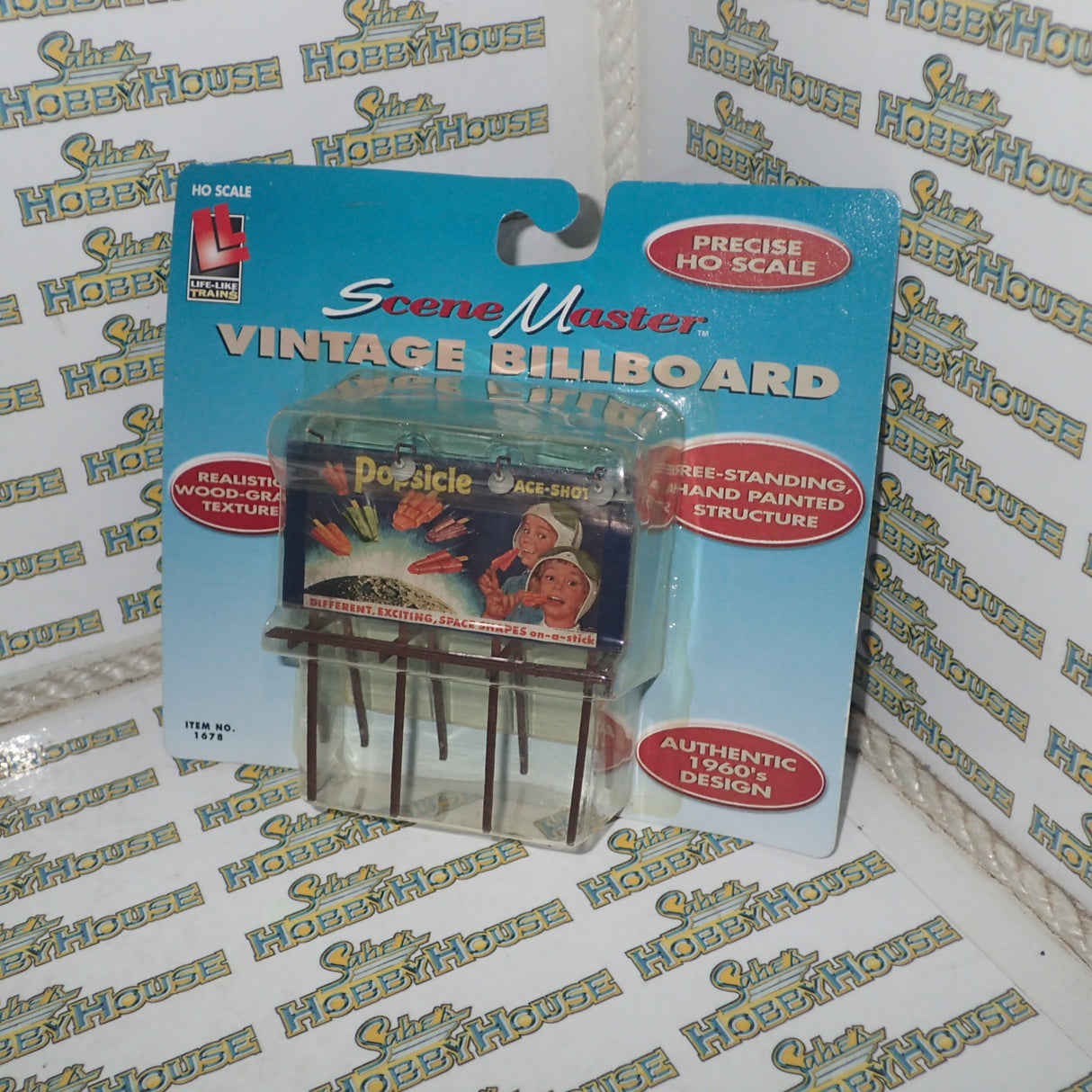 Scene Master HO Scale Vintage Billboard "Popsicle Space-Shots"