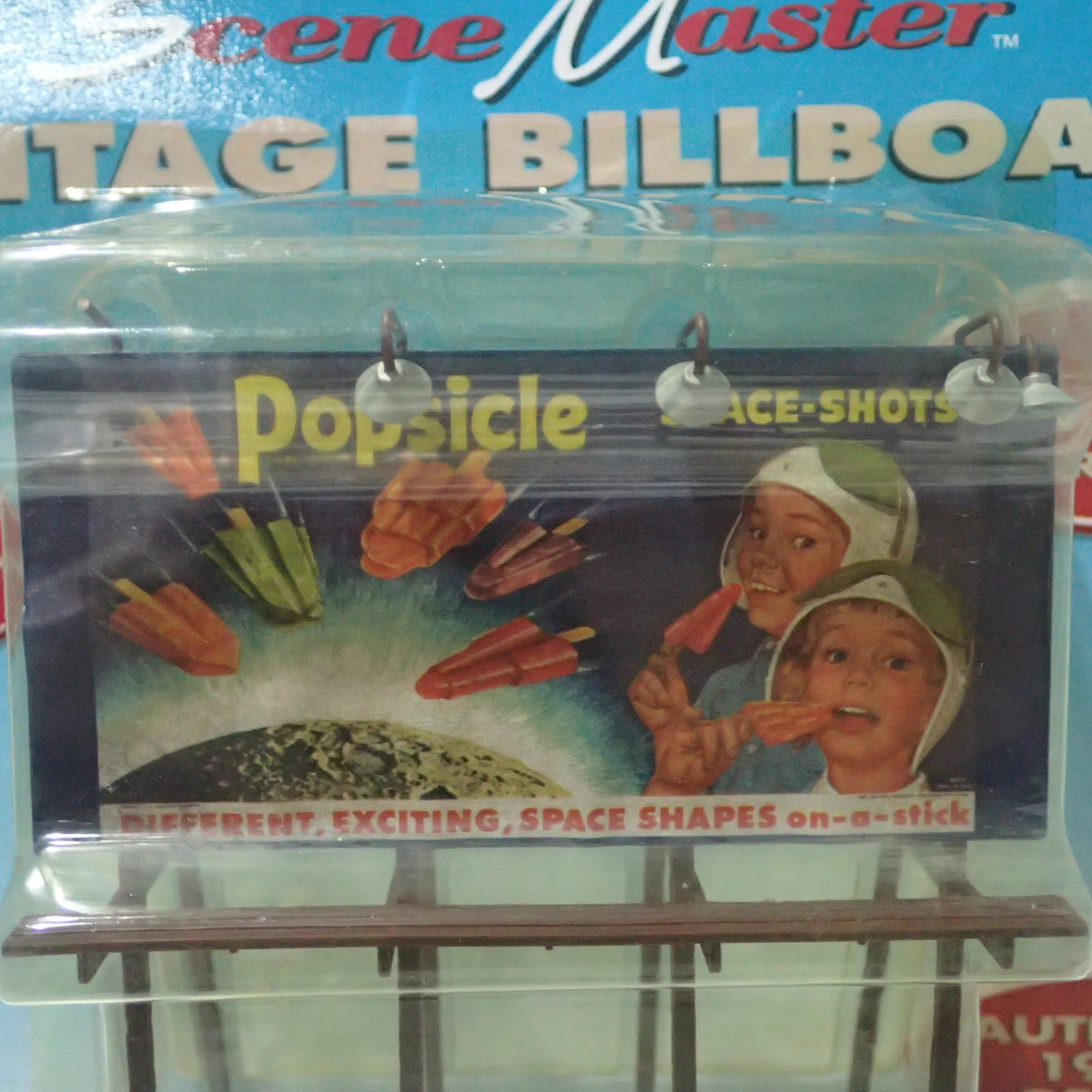 Scene Master HO Scale Vintage Billboard "Popsicle Space-Shots"
