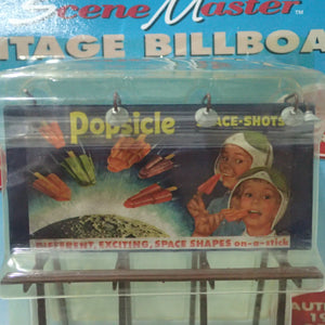 Scene Master HO Scale Vintage Billboard "Popsicle Space-Shots"