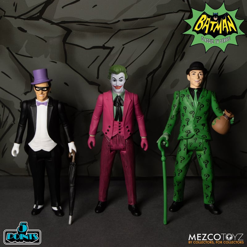 Mezco Toyz 17050 - Batman (1966): Deluxe Boxed Set