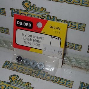 Dubro 171 - Nylon Insert Lock Nuts 6-32