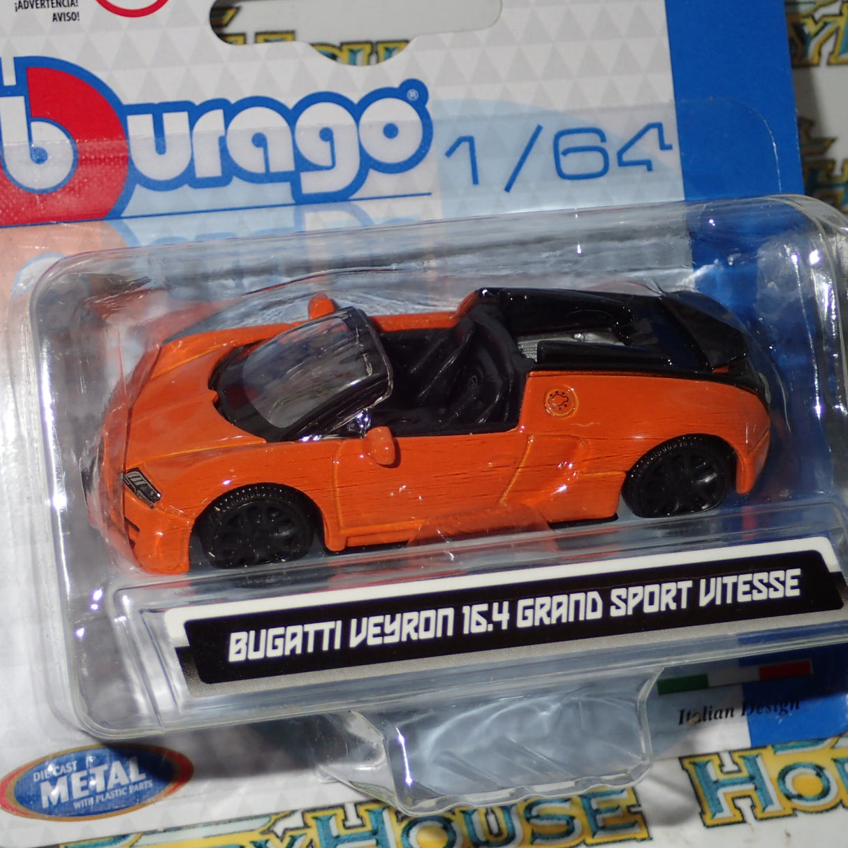 Bburago 18-59000 - 1:64 Diecast - Bugatti Veyron 16.4 Grand Sport Vitesse