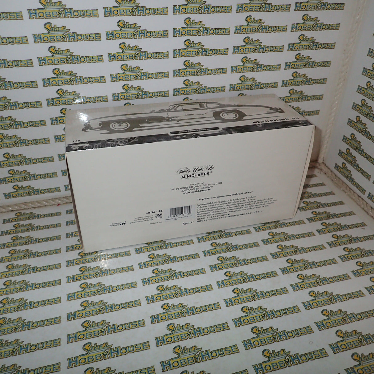 MINICHAMPS 180 039008 - 1/18 SCALE 1954 Mercedes-Benz 300SL Gullwing, Strawberry Red, 1 of 336