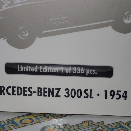 MINICHAMPS 180 039008 - 1/18 SCALE 1954 Mercedes-Benz 300SL Gullwing, Strawberry Red, 1 of 336