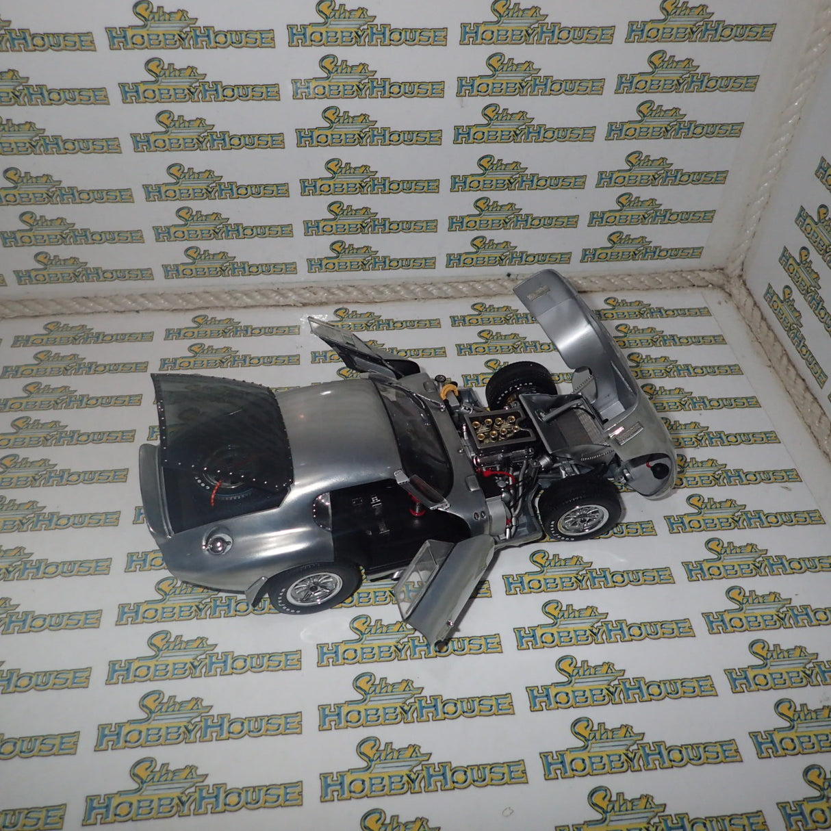 Exoto RLG18008 - 1964-65 Cobra Daytona Test Mule in Satin Aluminum Finish