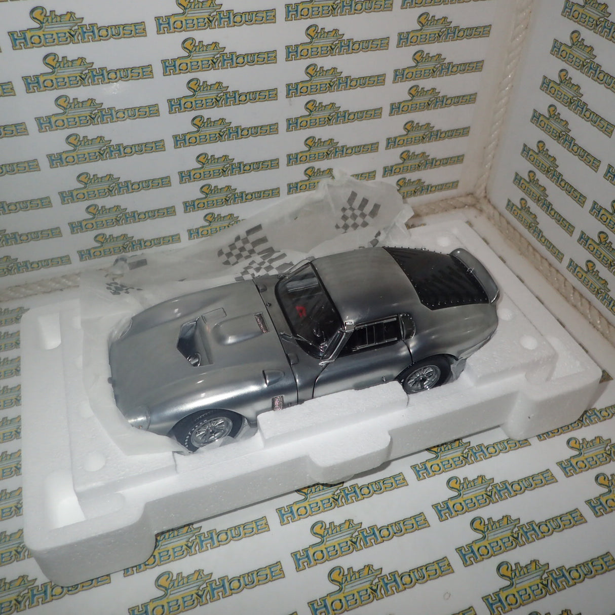 Exoto RLG18008 - 1964-65 Cobra Daytona Test Mule in Satin Aluminum Finish