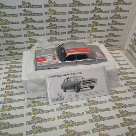 Classic Carlectables 18071 – 1/18 Ford XR Falcon GT Silver Promotional Car Die-cast Model Replica