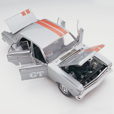 Classic Carlectables 18071 – 1/18 Ford XR Falcon GT Silver Promotional Car Die-cast Model Replica