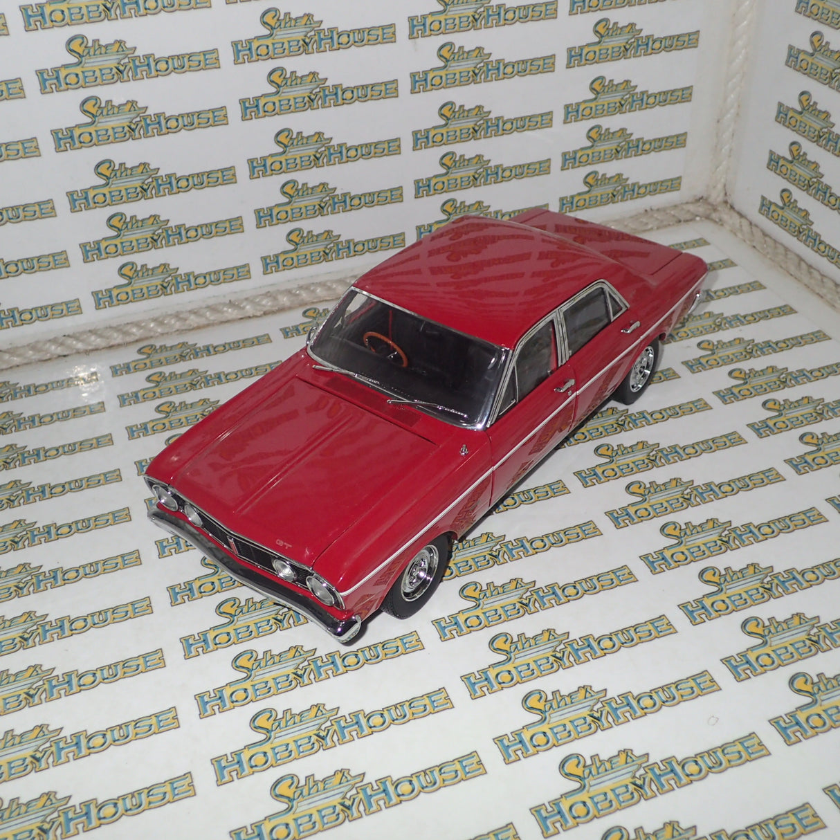 Classic Carlectables 18074 - 1/18 Scale Ford XT Falcon GT Candy Apple Red Die-Cast Model