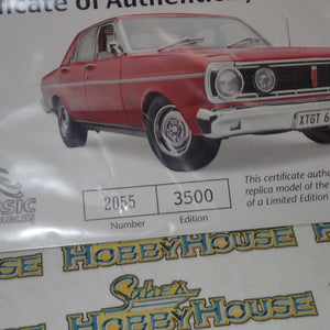 Classic Carlectables 18074 - 1/18 Scale Ford XT Falcon GT Candy Apple Red Die-Cast Model