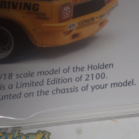 Classic Carlectables 18307 - 1/18 Scale Holden L34 Torana 1975 Bathurst Winner