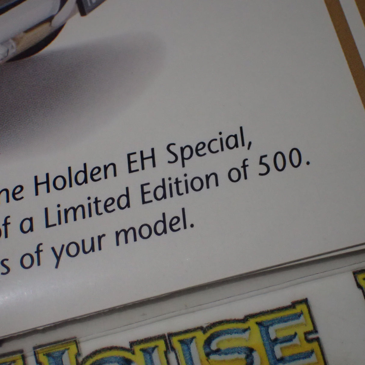 Classic Carlectables 18461 - 1/18 Scale EH Holden Special for "The Diecast Magazine" Ltd Ed 500