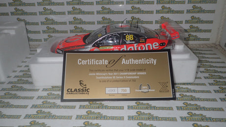 Classic Carlectables 18494 - 1/18 Scale Holden VE Series II Commodore Jamie Whinchup 2011 Championship Winner Team Vodafone #88 Diecast Model Replica