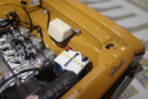 Classic Carlectables 18524 - 1:18 Chrysler VH Valiant E38 R/T Charger Hot Mustard "Small Tank" Die-cast Replica