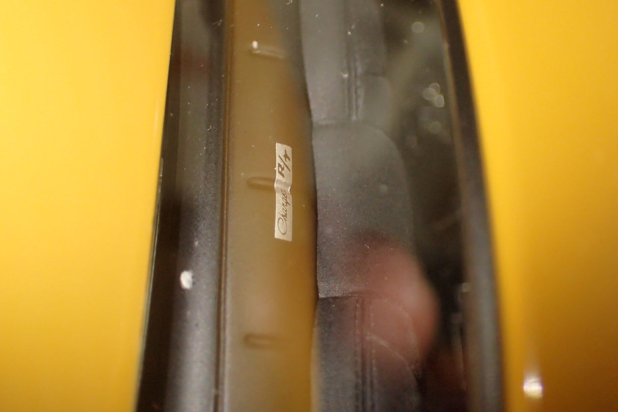 Classic Carlectables 18524 - 1:18 Chrysler VH Valiant E38 R/T Charger Hot Mustard "Small Tank" Die-cast Replica