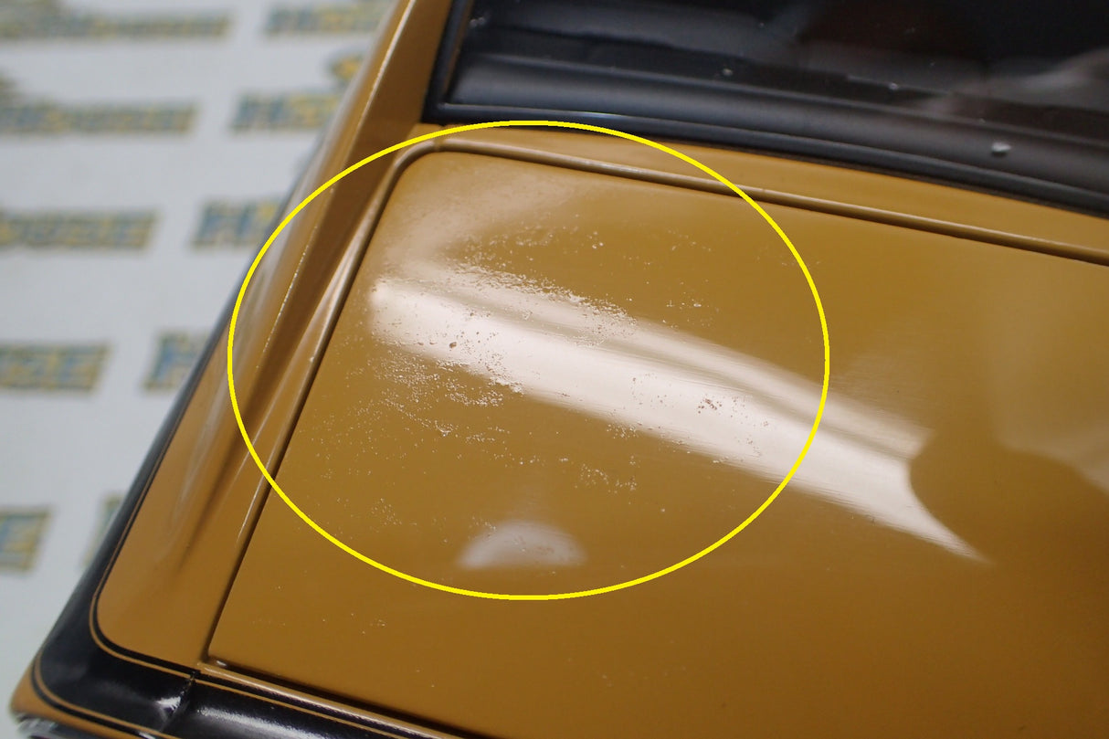 Classic Carlectables 18524 - 1:18 Chrysler VH Valiant E38 R/T Charger Hot Mustard "Small Tank" Die-cast Replica