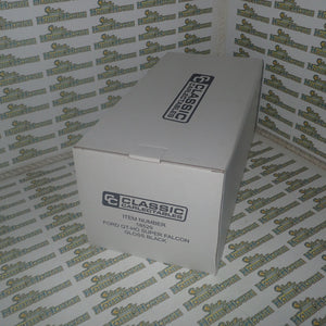 CLASSIC CARLECTABLES 18529 - 1:18 SCALE FORD GT-HO SUPER FALCON GLOSS BLACK DIECAST REPLICA