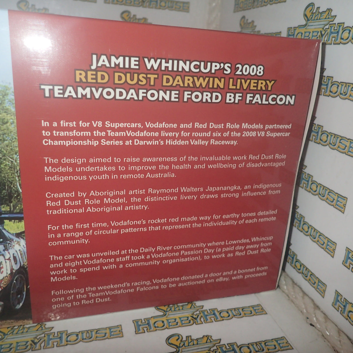 Classic Carlectables 18588 - 1:18 Jamie Whincup's 2008 Red Dust Darwin Livery Team Vodefone Ford BF Falcon