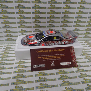 Classic Carlectables 18588 - 1:18 Jamie Whincup's 2008 Red Dust Darwin Livery Team Vodefone Ford BF Falcon
