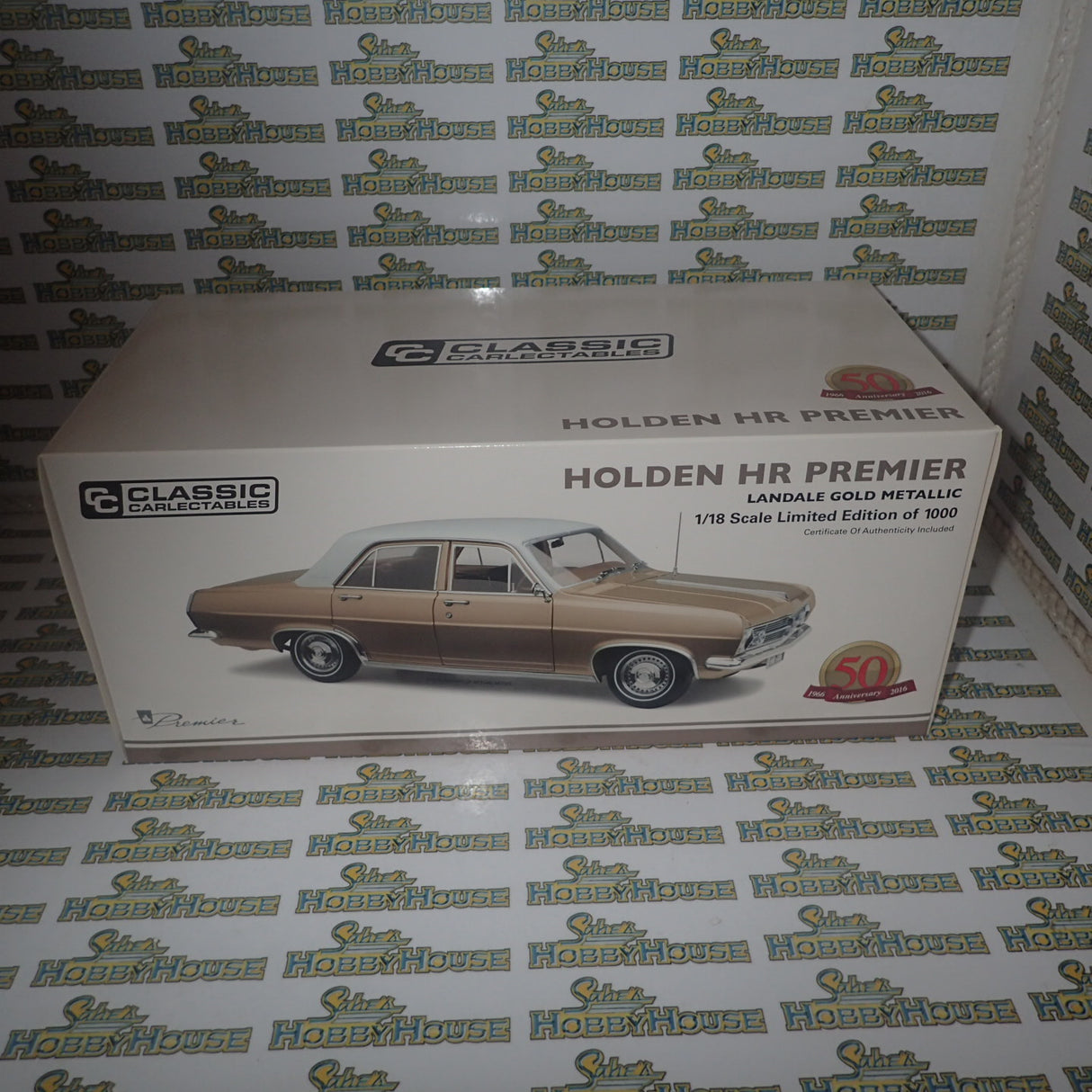 Classic Carlectables - 1/18 Scale - 18605 Holden HR Premier in Landale Gold Metallic Diecast Scale Model Replica