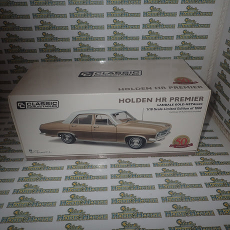 Classic Carlectables - 1/18 Scale - 18605 Holden HR Premier in Landale Gold Metallic Diecast Scale Model Replica