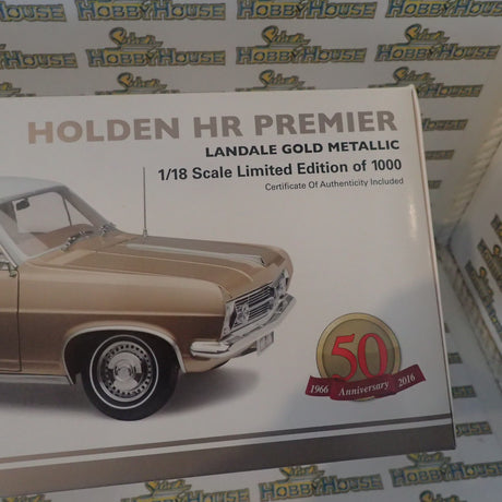 Classic Carlectables - 1/18 Scale - 18605 Holden HR Premier in Landale Gold Metallic Diecast Scale Model Replica