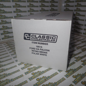 Classic Carlectables 18615 - 1/18 Scale Ford XA Falcon RPO83 Sedan Polar White Diecast Model Replica