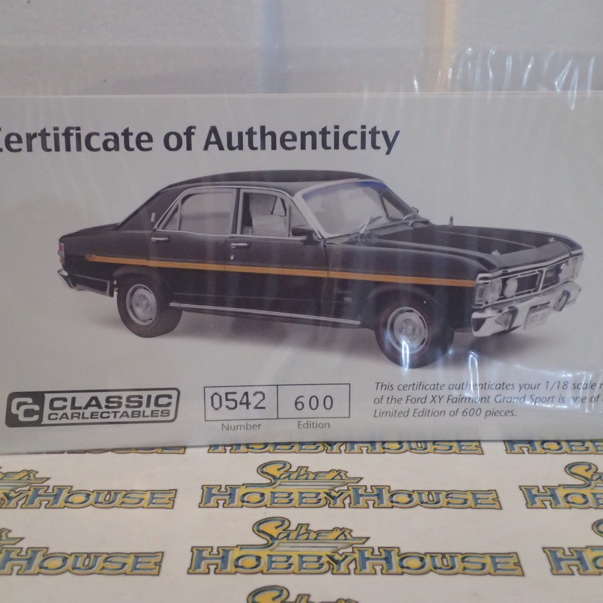 Classic Carlectables 18655 – 1/18 Scale Ford XY Fairmont Grand Sport in Onyx Black Diecast Model Replica