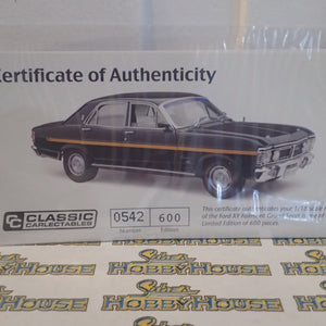 Classic Carlectables 18655 – 1/18 Scale Ford XY Fairmont Grand Sport in Onyx Black Diecast Model Replica